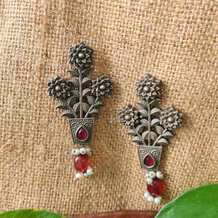 Navrang German Silver Earring_18