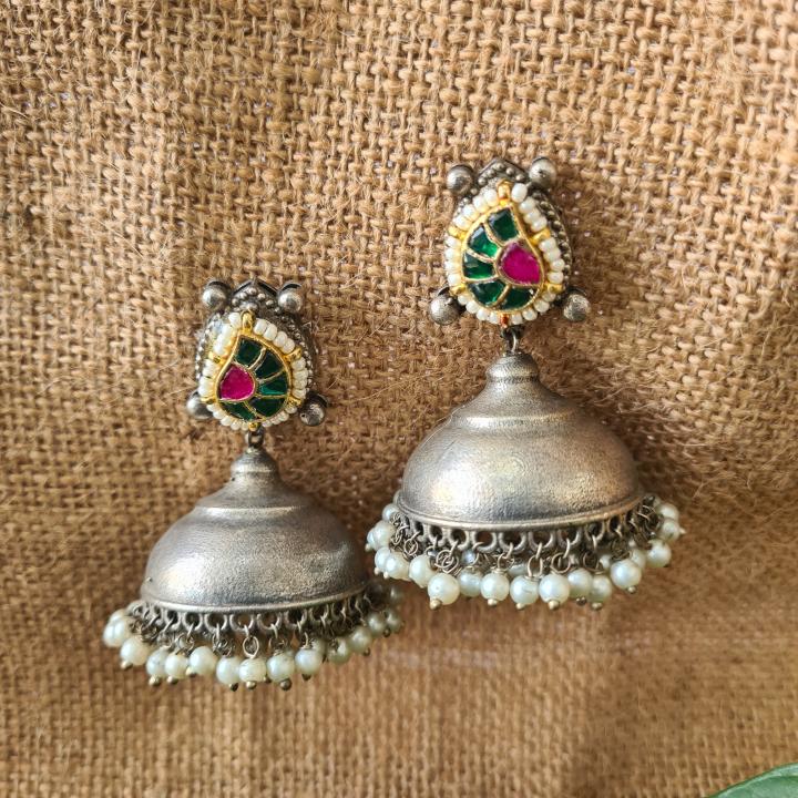 Navrang German Silver Earring_15