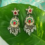 Navrang German Silver Earring_06