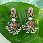 Navrang German Silver Earring_05