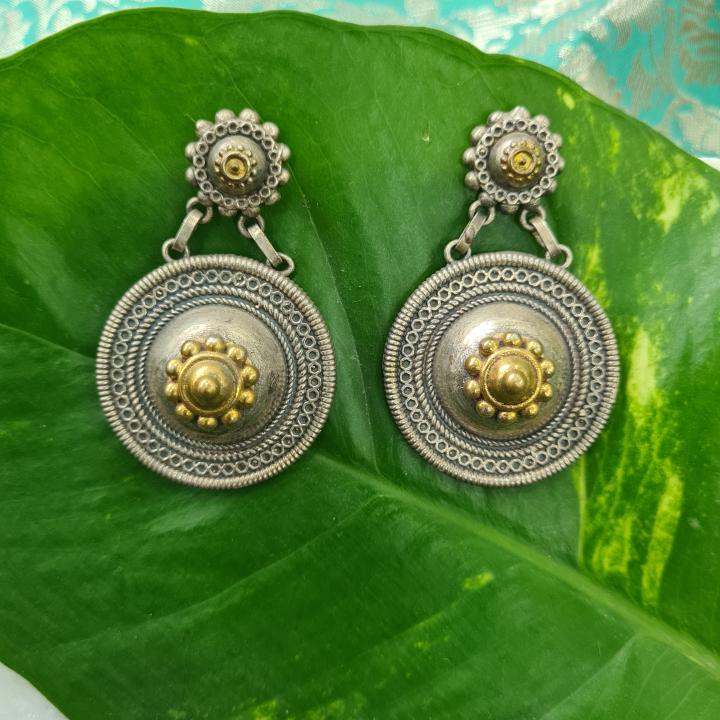 Navrang German Silver Earring_04