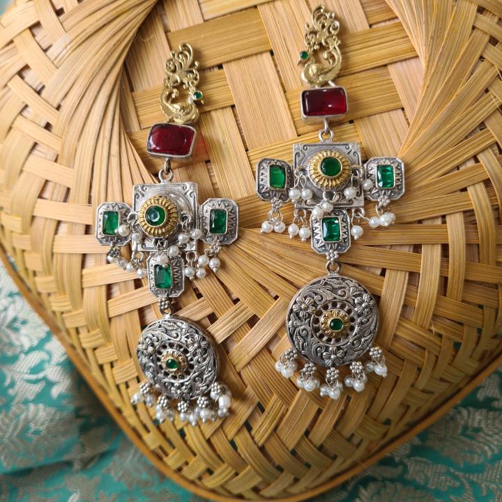 Stylish German Silver Earring