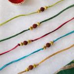 Sky Blue Rudraksh Rakhi