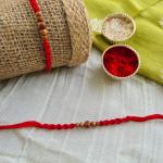 Sandal Wood Beads Rakhi 4
