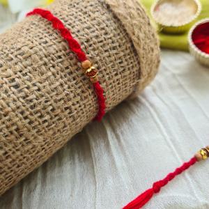 Sandal Wood Beads Rakhi 7