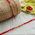Sandal Wood Beads Rakhi 3