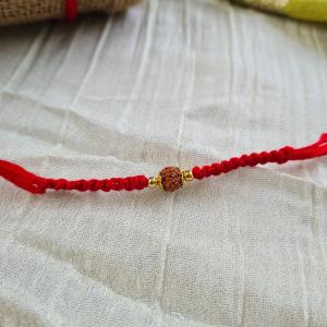Red Rudraksh Rakhi