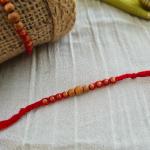 Sandal Wood Beads Rakhi 1