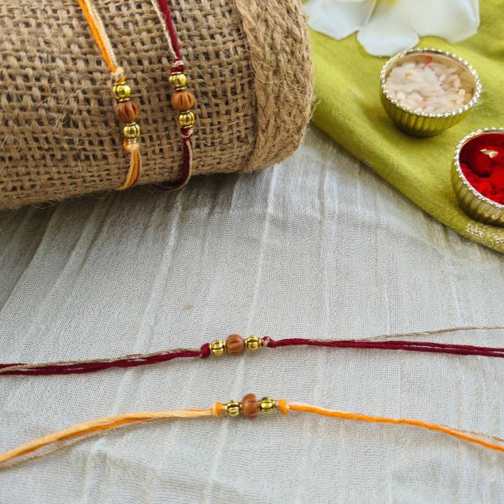 Sandal Wood Beads Rakhi 6
