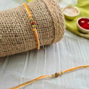 Sandal Wood Beads Rakhi 6