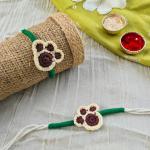 Dog paw crochet rakhi