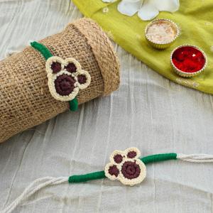 Dog paw crochet rakhi