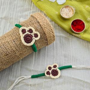 Dog paw crochet rakhi