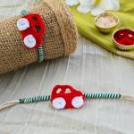 Red car Rakhi Crochet