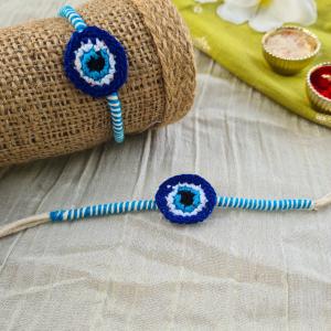 Evil Eye Rakhi Crochet