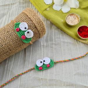 Frog Crochet rakhi