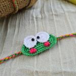 Frog Crochet rakhi