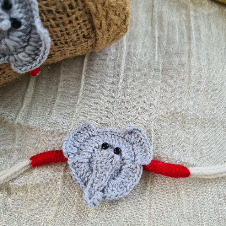 Elephant  Rakhi Crochet