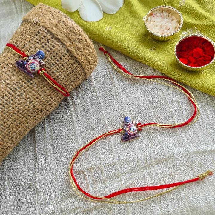 Simple Caption America Rakhi