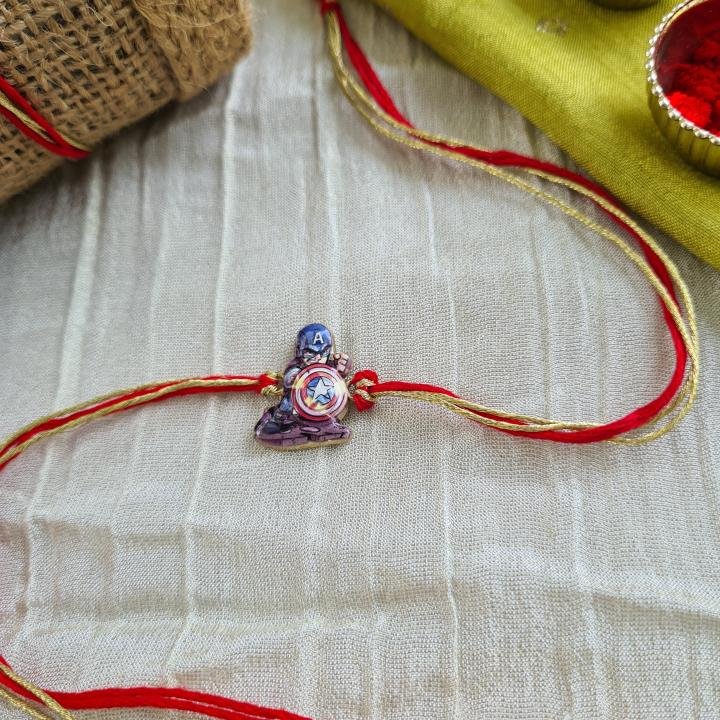Simple Caption America Rakhi