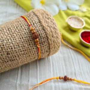 Simple Rudraksh Rakhi 2