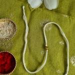 Minimal White Rakhi
