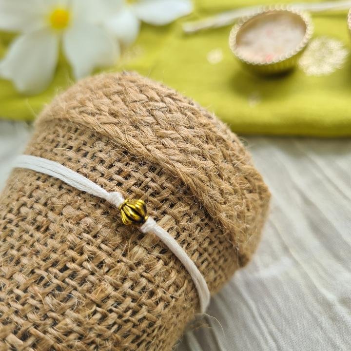 Minimal White Rakhi