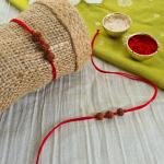 Red 3 Rudhraksh Rakhi