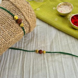 Green Rudraksh Rakhi