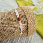 White Rudraksh Rakhi