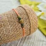 Peach Simple Rakhi