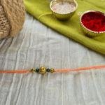 Peach Simple Rakhi