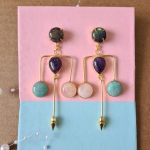 Colourfull Candy Long Earring