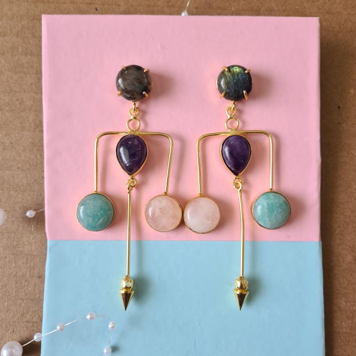 Colourfull Candy Long Earring